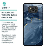 Deep Ocean Marble Glass Case for Poco X3 Pro
