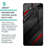 Modern Abstract Glass Case for Poco X3 Pro
