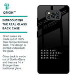 Black Soul Glass Case for Poco X3 Pro