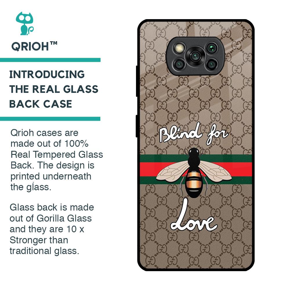 Blind For Love Glass Case for Poco X3 Pro