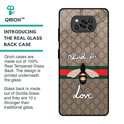 Blind For Love Glass Case for Poco X3 Pro