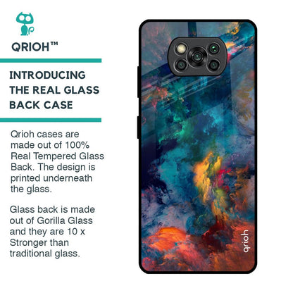 Cloudburst Glass Case for Poco X3 Pro