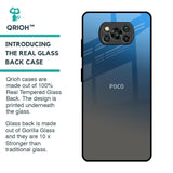 Blue Grey Ombre Glass Case for Poco X3 Pro