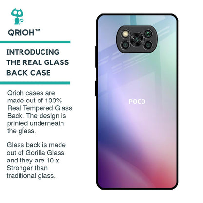 Abstract Holographic Glass Case for Poco X3 Pro