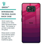 Wavy Pink Pattern Glass Case for Poco X3 Pro