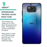 Blue Rhombus Pattern Glass Case for Poco X3 Pro