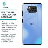 Vibrant Blue Texture Glass Case for Poco X3 Pro