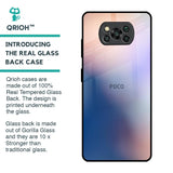 Blue Mauve Gradient Glass Case for Poco X3 Pro