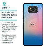 Blue & Pink Ombre Glass case for Poco X3 Pro