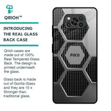 Hexagon Style Glass Case For Poco X3 Pro