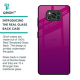 Magenta Gradient Glass Case For Poco X3 Pro