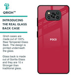 Solo Maroon Glass case for Poco X3 Pro