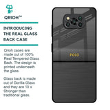Grey Metallic Glass Case For Poco X3 Pro