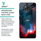 Brush Art Glass Case For Poco X3 Pro