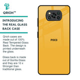 Fluorescent Yellow Glass case for Poco X3 Pro