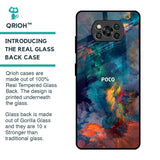 Colored Storm Glass Case for Poco X3 Pro