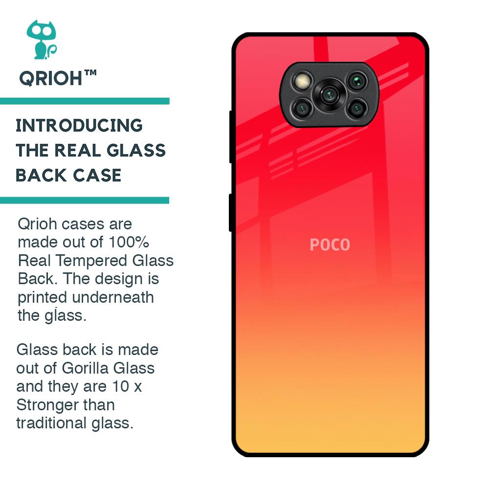 Sunbathed Glass case for Poco X3 Pro