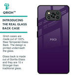 Dark Purple Glass Case for Poco X3 Pro