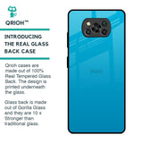 Blue Aqua Glass Case for Poco X3 Pro