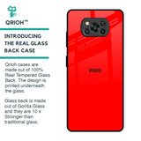 Blood Red Glass Case for Poco X3 Pro
