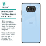Pastel Sky Blue Glass Case for Poco X3 Pro