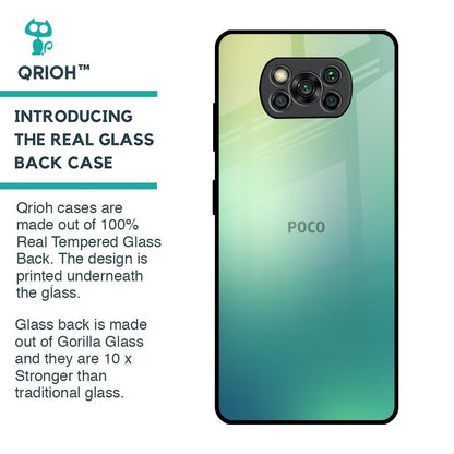 Dusty Green Glass Case for Poco X3 Pro