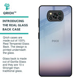 Light Sky Texture Glass Case for Poco X3 Pro