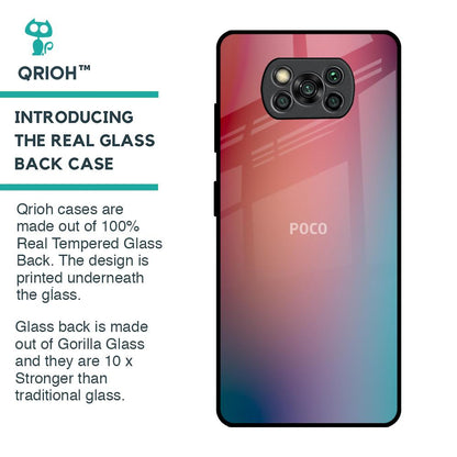 Dusty Multi Gradient Glass Case for Poco X3 Pro