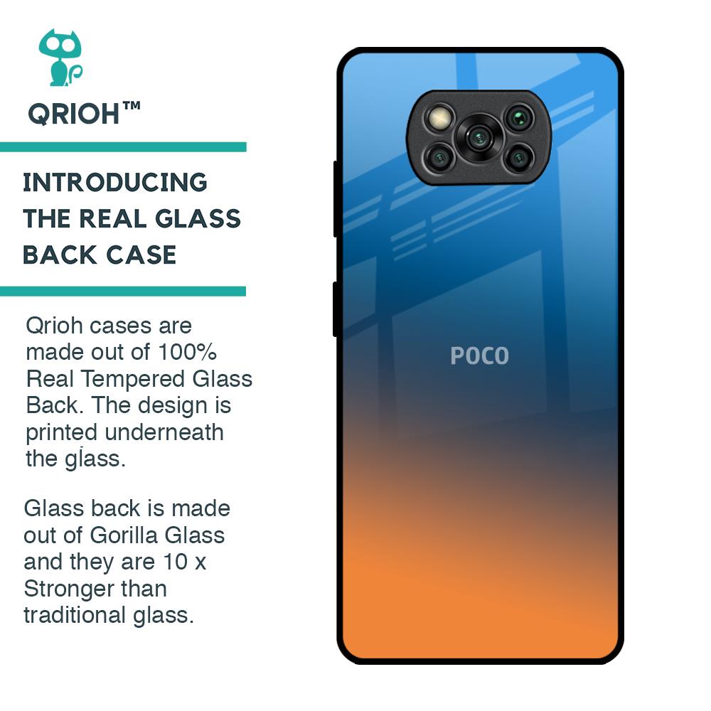 Sunset Of Ocean Glass Case for Poco X3 Pro