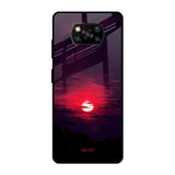 Morning Red Sky Poco X3 Pro Glass Cases & Covers Online