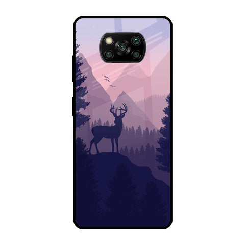 Deer In Night Poco X3 Pro Glass Cases & Covers Online