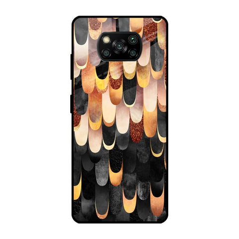 Bronze Abstract Poco X3 Pro Glass Cases & Covers Online