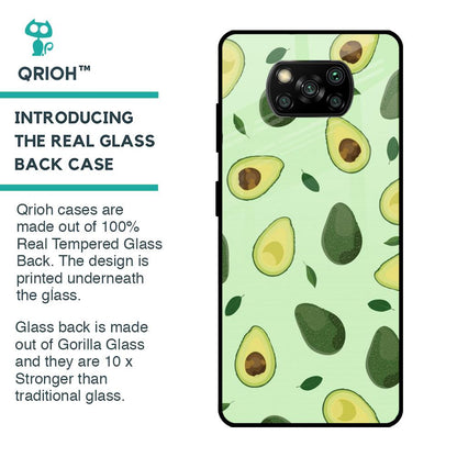 Avocado Green Glass Case For Poco X3 Pro