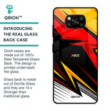 Race Jersey Pattern Glass Case For Poco X3 Pro