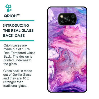 Cosmic Galaxy Glass Case for Poco X3 Pro