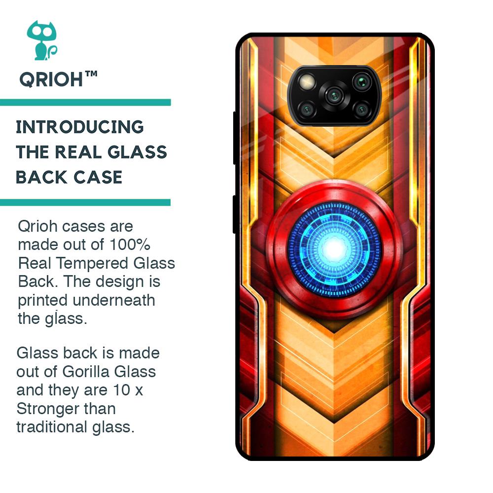 Arc Reactor Glass Case for Poco X3 Pro