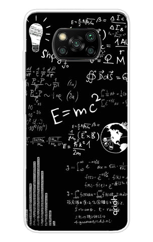 Equation Doodle Poco X3 Pro Back Cover