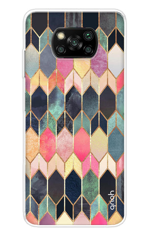 Shimmery Pattern Poco X3 Pro Back Cover
