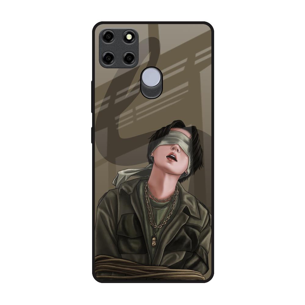 Blind Fold Realme C25 Glass Back Cover Online