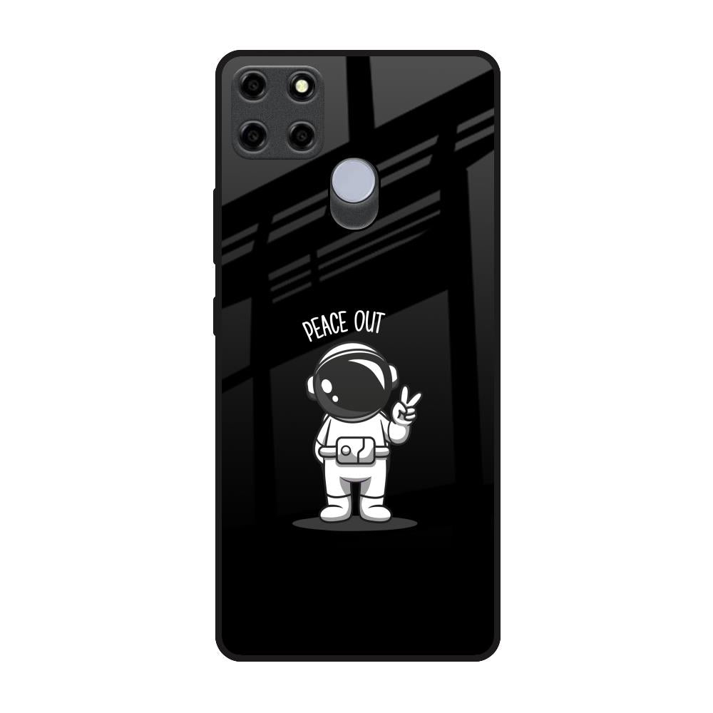 Peace Out Astro Realme C25 Glass Back Cover Online