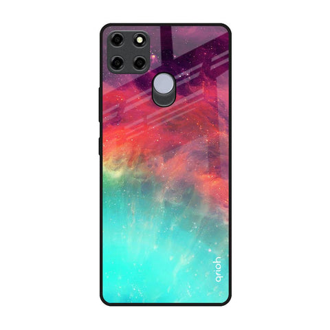 Colorful Aura Realme C25 Glass Back Cover Online