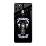 Touch Me & You Die Realme C25 Glass Back Cover Online