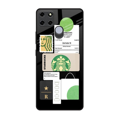 Coffee Latte Realme C25 Glass Back Cover Online