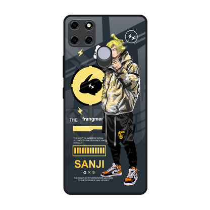 Cool Sanji Realme C25 Glass Back Cover Online