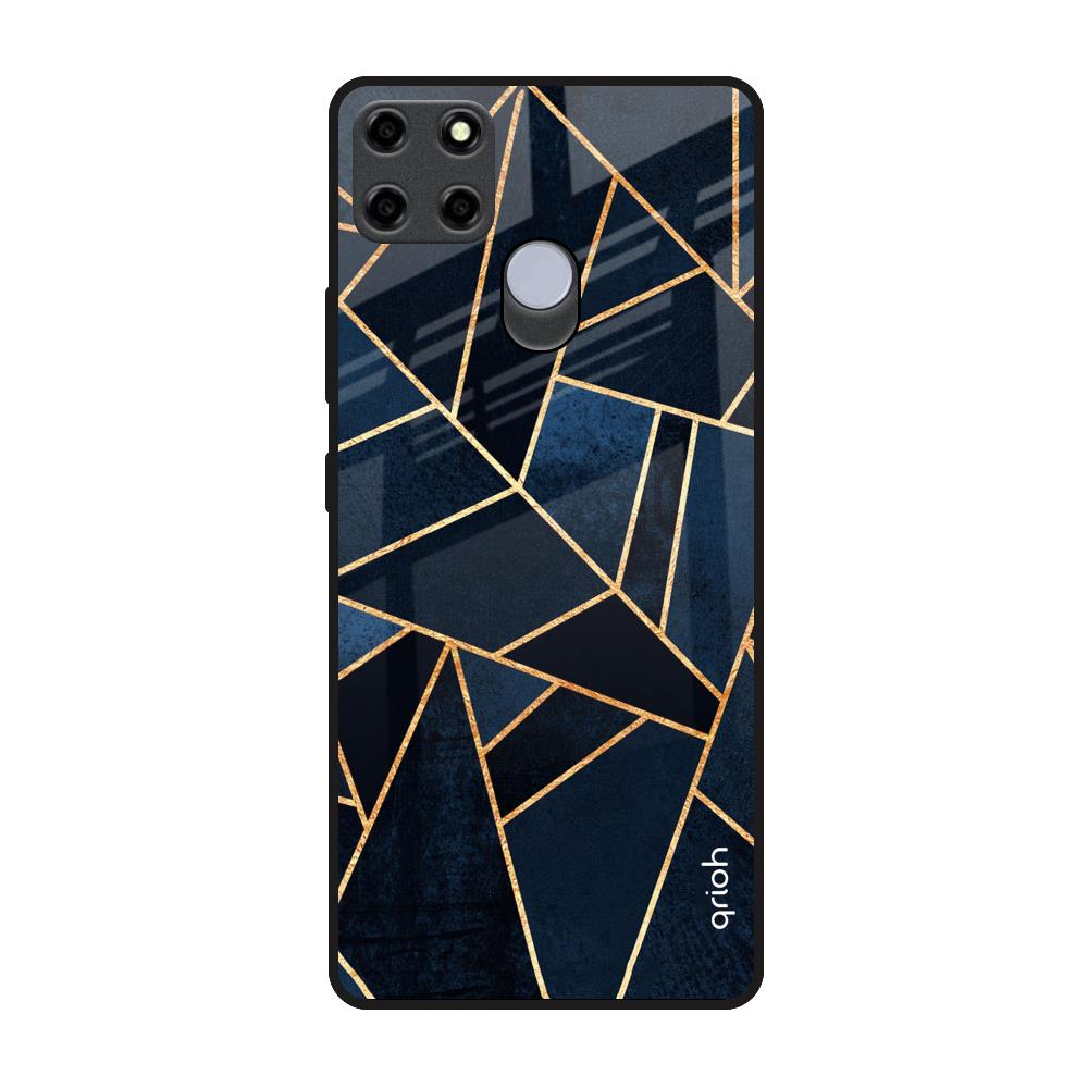 Abstract Tiles Realme C25 Glass Back Cover Online