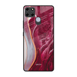 Crimson Ruby Realme C25 Glass Back Cover Online