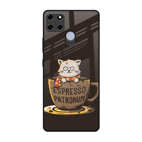 Tea With Kitty Realme C25 Glass Back Cover Online