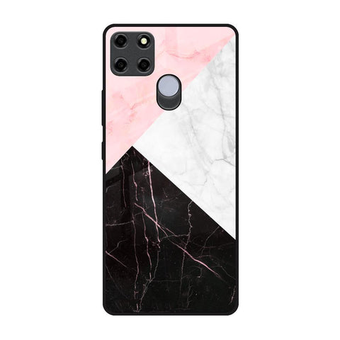 Marble Collage Art Realme C25 Glass Back Cover Online