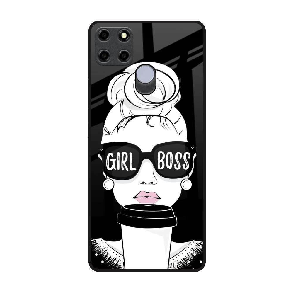 Girl Boss Realme C25 Glass Back Cover Online