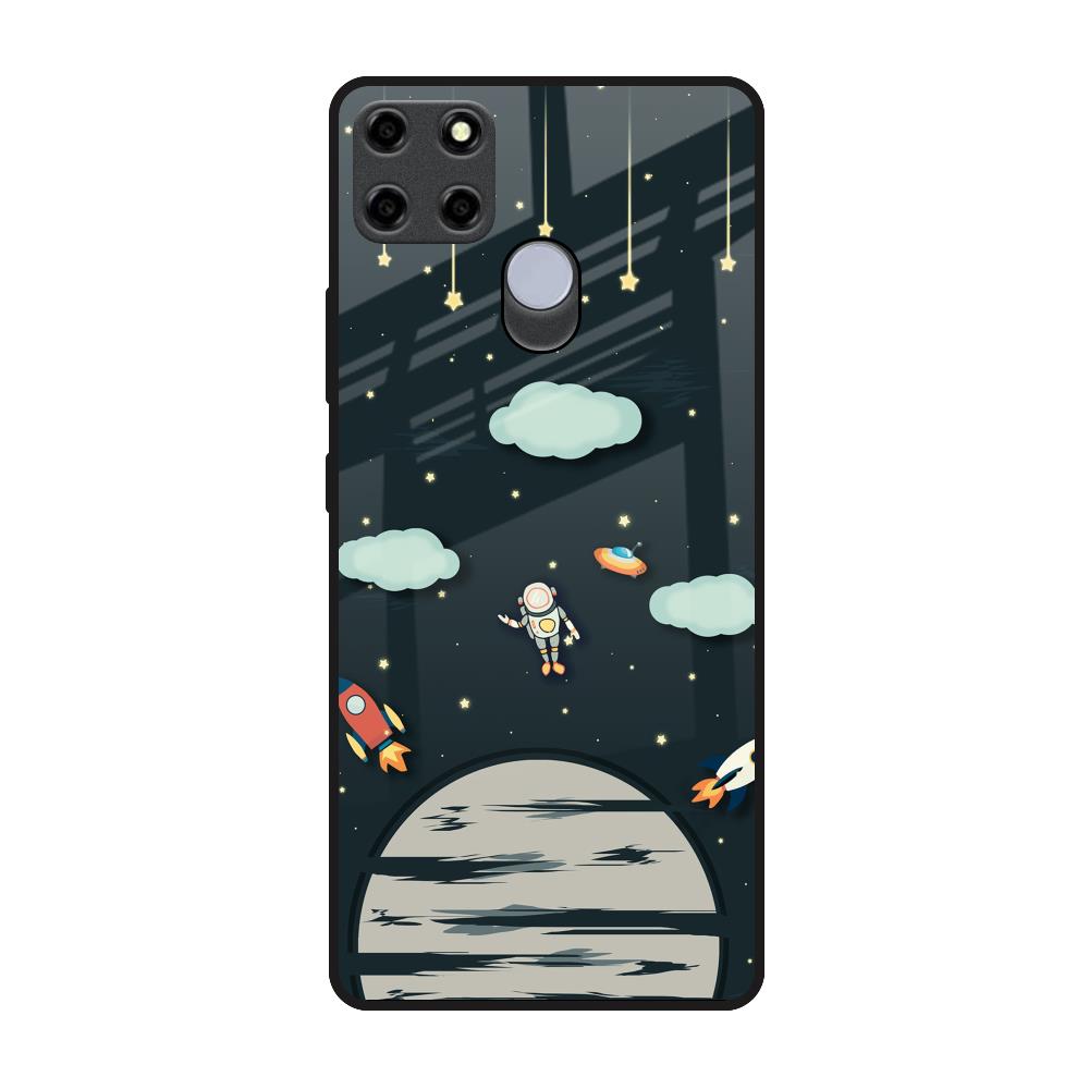 Astronaut Dream Realme C25 Glass Back Cover Online